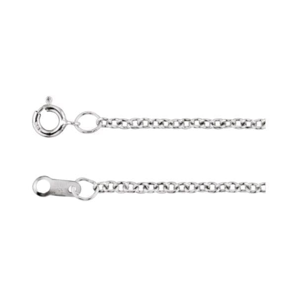 Platinum 1.5 mm Cable 16" Chain