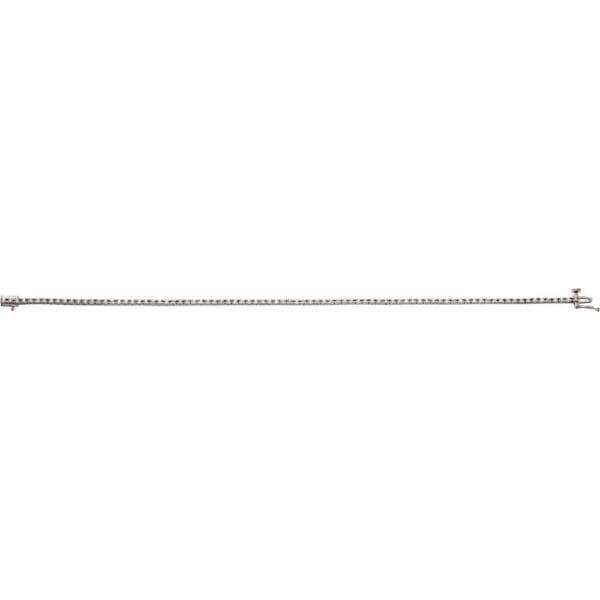 14K White 7/8 CTW Natural Diamond Line 7 1/4" Bracelet - Image 2