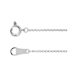 Platinum 1 mm Rolo 16" Chain