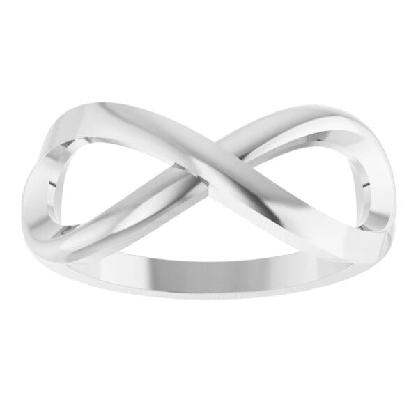Sterling Silver Infinity-Inspired Ring Size 7 - Image 5