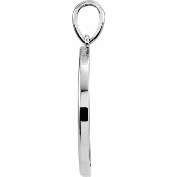 Sterling Silver 25.7x4.7 mm Crescent Moon Pendant - Image 3