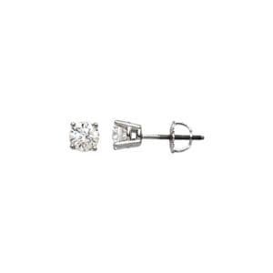 Platinum 1/2 CTW Natural Diamond Stud Earrings