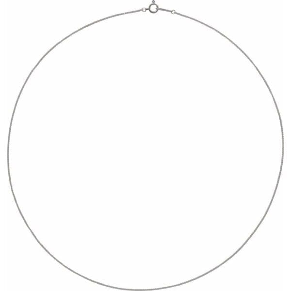 Platinum .8 mm Wheat 16" Chain - Image 2