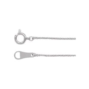 Platinum .8 mm Wheat 16" Chain