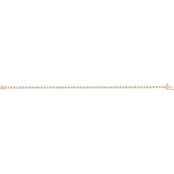 14K Rose 2 1/4 CTW Lab-Grown Diamond Line 7 1/4" Bracelet - Image 3