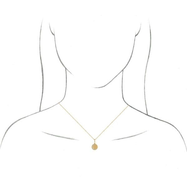 Platinum 1/10 CTW Natural Diamond Crescent Moon 16-18" Necklace - Image 3