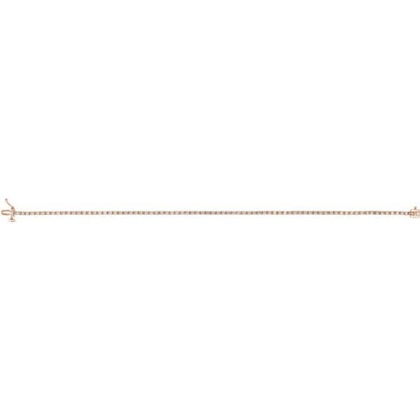 14K Rose 1 CTW Lab-Grown Diamond Line 7 1/4" Bracelet - Image 3