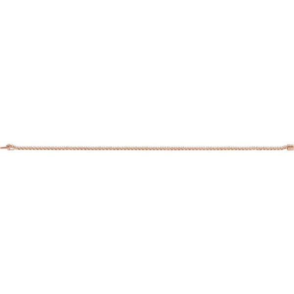 14K Rose 1 CTW Lab-Grown Diamond Line 7 1/4" Bracelet - Image 4