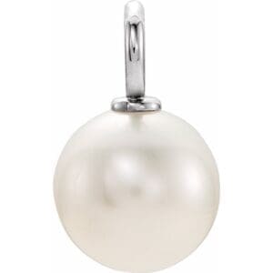 Sterling Silver Cultured White Freshwater Pearl Pendant