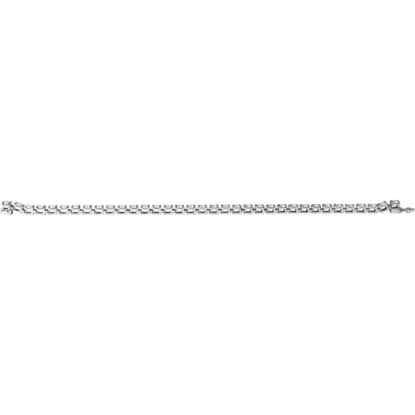 14K White 10 1/2 CTW Lab-Grown Diamond Line 7" Bracelet - Image 4