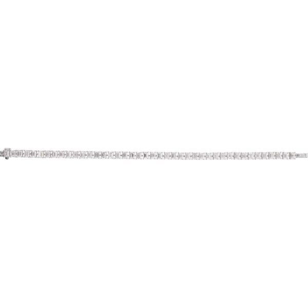 14K White 10 1/2 CTW Lab-Grown Diamond Line 7" Bracelet - Image 3