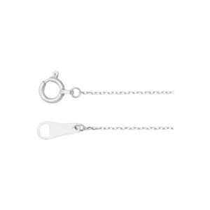 Platinum .7 mm Diamond-Cut Cable 18" Chain