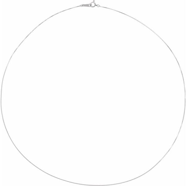 Platinum .5 mm Box 18" Chain - Image 2