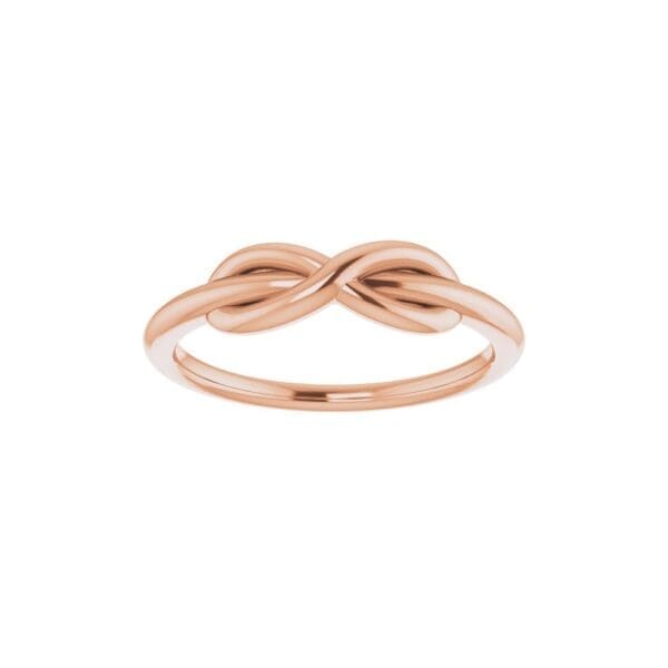 14K Rose Infinity-Inspired Ring - Image 3