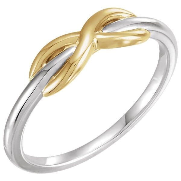 14K Rose Infinity-Inspired Ring - Image 2