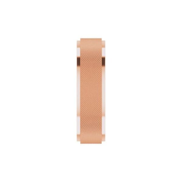 10K Rose 6 mm Knurled Pattern Band Size 9 - Image 2