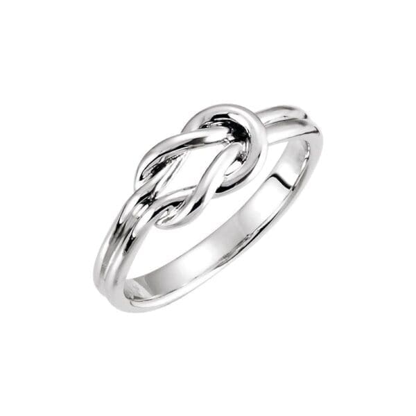 14K Rose 6 mm Knot Ring - Image 2