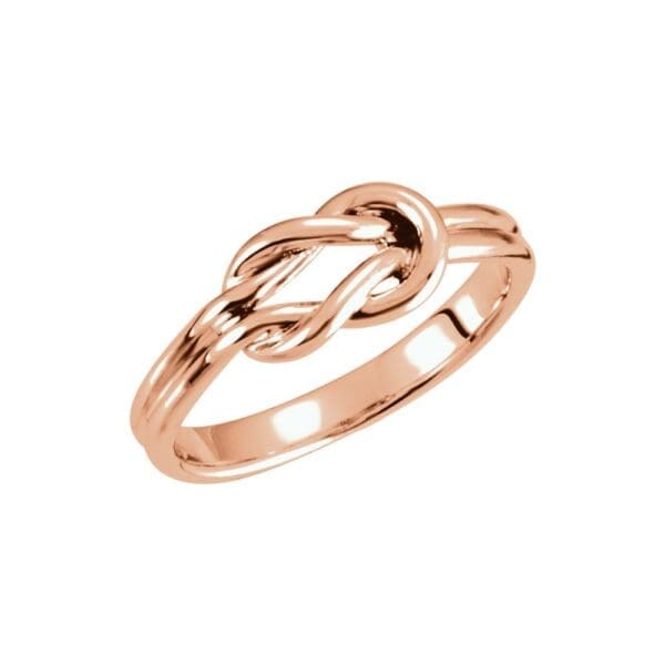14K Rose 6 mm Knot Ring