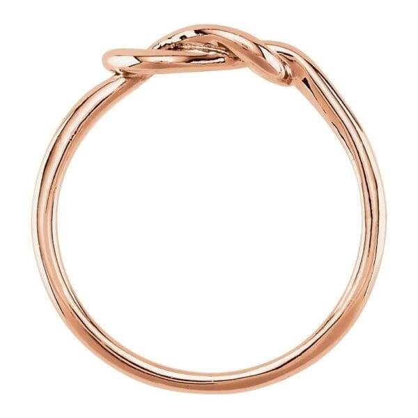 14K Rose 6 mm Knot Ring - Image 3