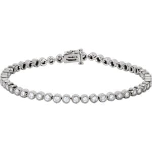 14K White 2 CTW Natural Diamond Line 7 1/4" Bracelet