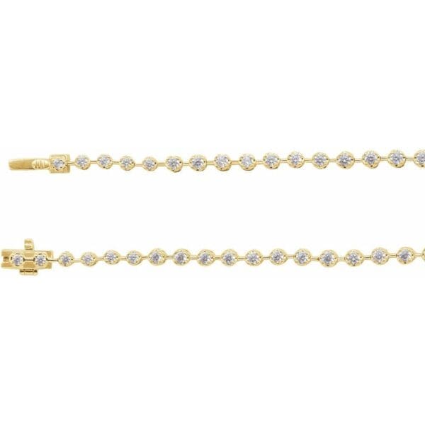14K White 6 3/4 CTW Lab-Grown Diamond Line 16" Necklace - Image 4