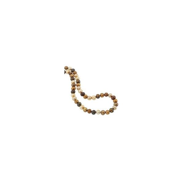 Cultured Dyed Chocolate Freshwater Pearl Rope 72" Necklace - Image 2