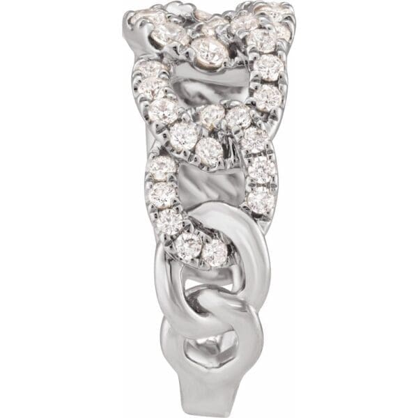 14K White 1 CTW Lab-Grown Diamond Ring - Image 3