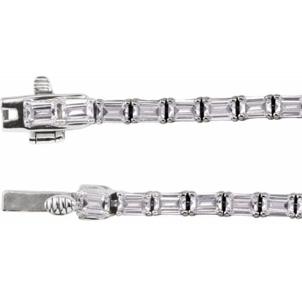 14K White 11 3/4 CTW Lab-Grown Diamond Line 16" Necklace - Image 2