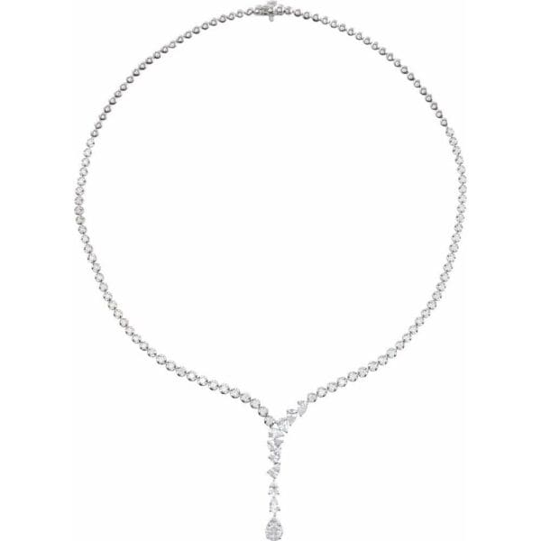 14K White 5 1/2 CTW Lab-Grown Diamond 16 1/2 Necklace