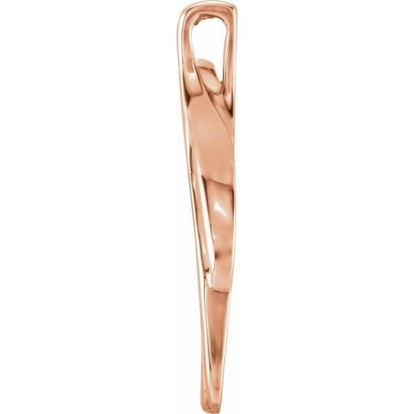 14K Rose Freeform Pendant - Image 2