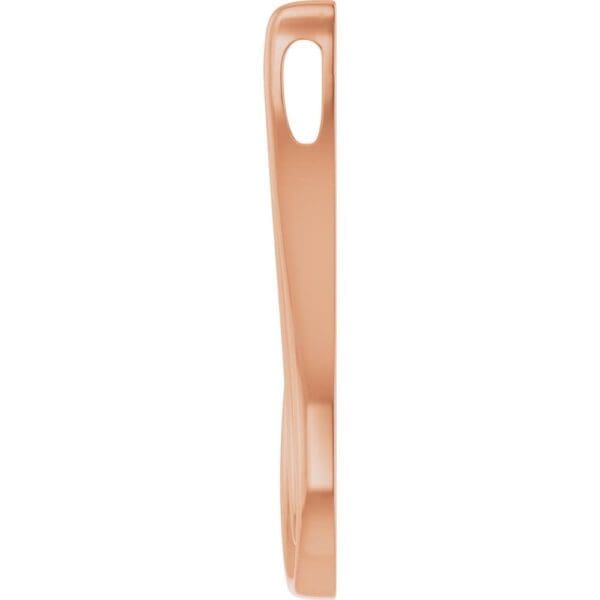 14K Rose Freeform Pendant - Image 3