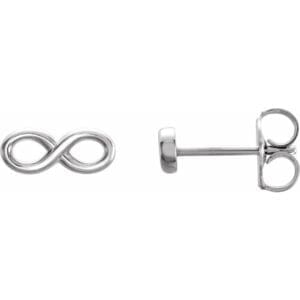 Sterling Silver Infinity-Inspired Earrings
