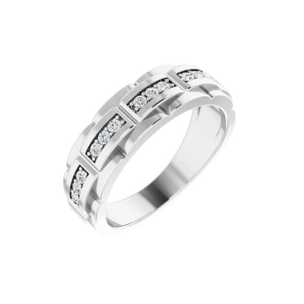 14K White 9/10 CTW Lab-Grown Diamond Bypass Ring - Image 4