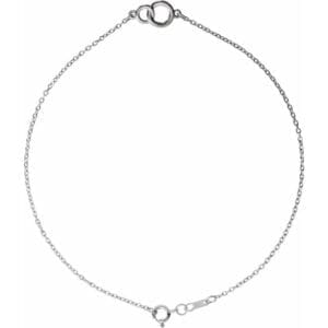Platinum Interlocking Circle Bracelet