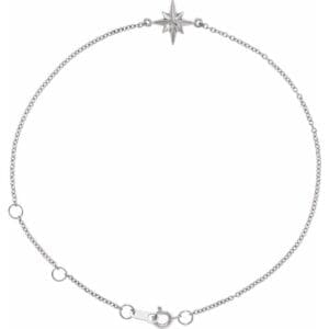 Platinum Star 6 1/2-7 1/2" Bracelet