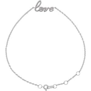 Platinum Love 6 1/2-7 1/2" Bracelet