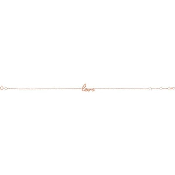 14K Rose Love 6 1/2-7 1/2" Bracelet - Image 3
