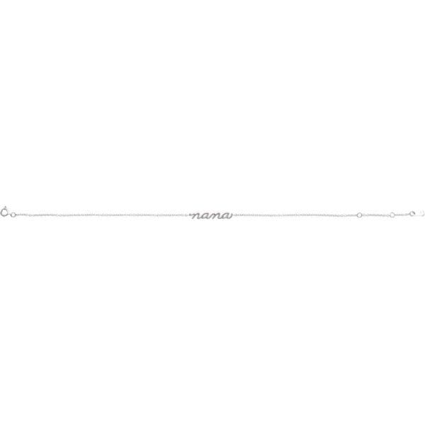 Platinum Lowercase Script Nana Bracelet - Image 2