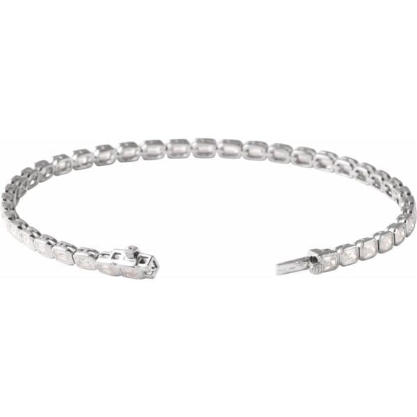 14K White 6 1/4 CTW Lab-Grown Diamond Line 7" Bracelet - Image 2