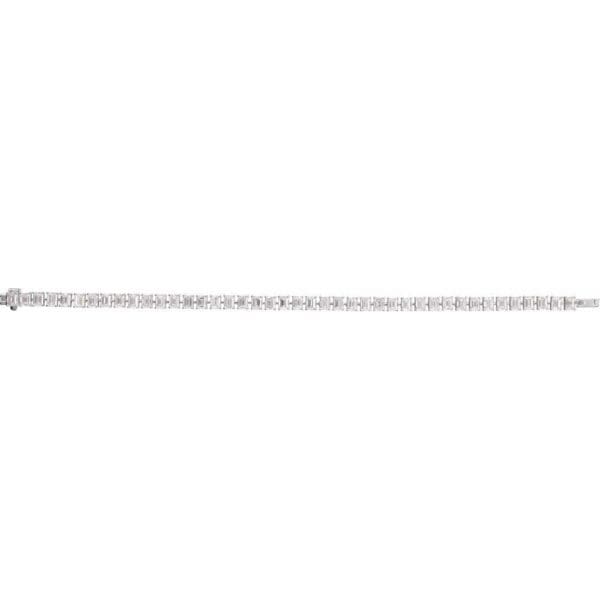 14K White 10 1/2 CTW Lab-Grown Diamond Line 7" Bracelet - Image 2
