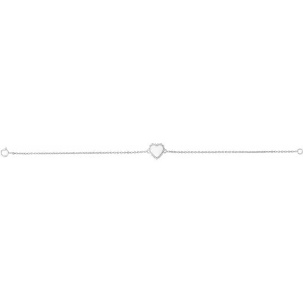 14K Rose Heart 7" Bracelet - Image 2